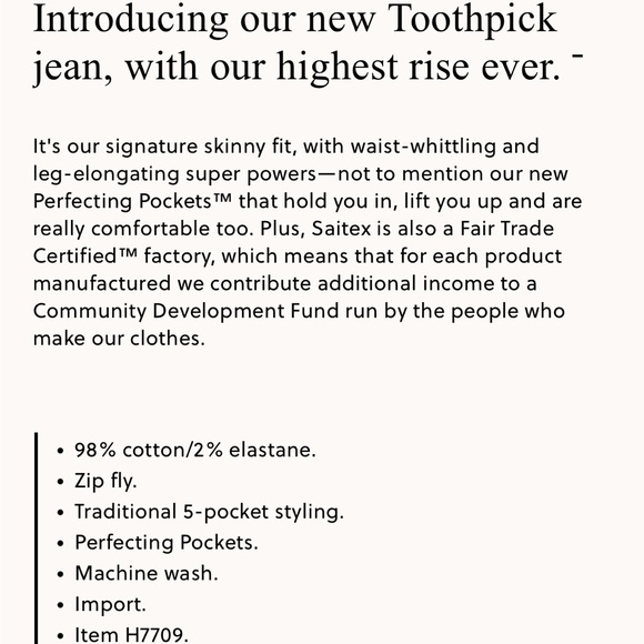 J. Crew 10” Highest-Rise Toothpick Jeans in True Black, Worn once, EUC - Picture 5 of 14